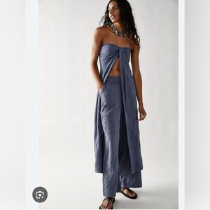 Free People Slate Strapless Jumpsuit